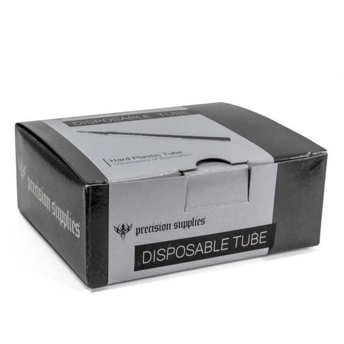 PRECISION DISPOSABLE STERILIZED TATTOO TUBE ONLY (NO GRIP) BOX OF 50 TUBES - PICK CONFIGURATION