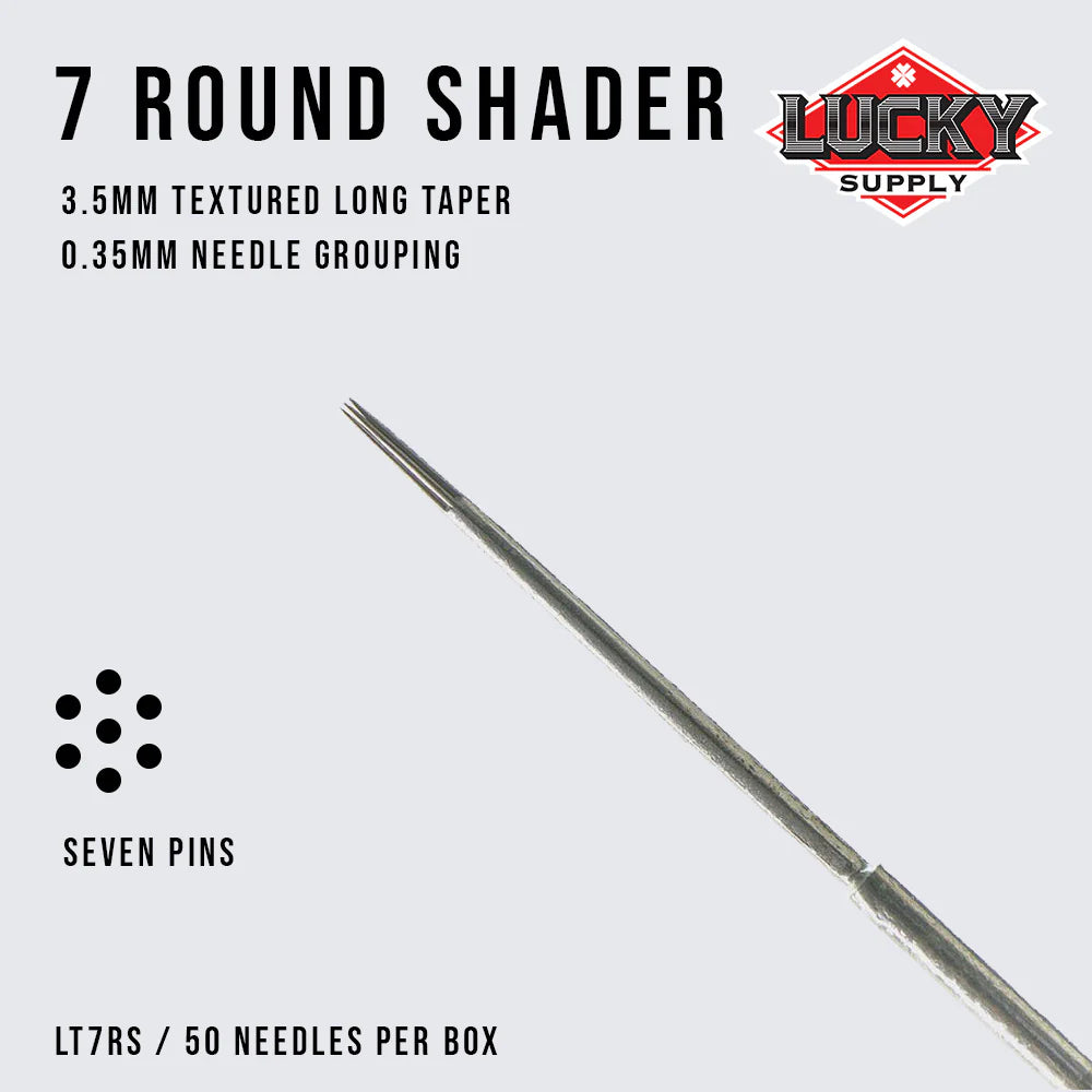 LUCKY SUPPLY- ROUND SHADER NEEDLES - PICK SIZE-3