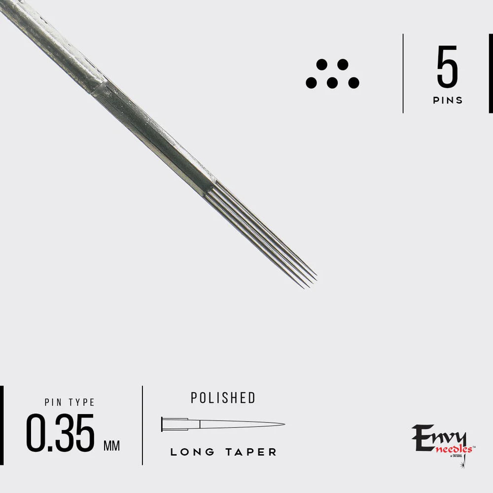 Envy Needles by TATSoul - Curved Magnum Tattoo Needles - PICK SIZE-5