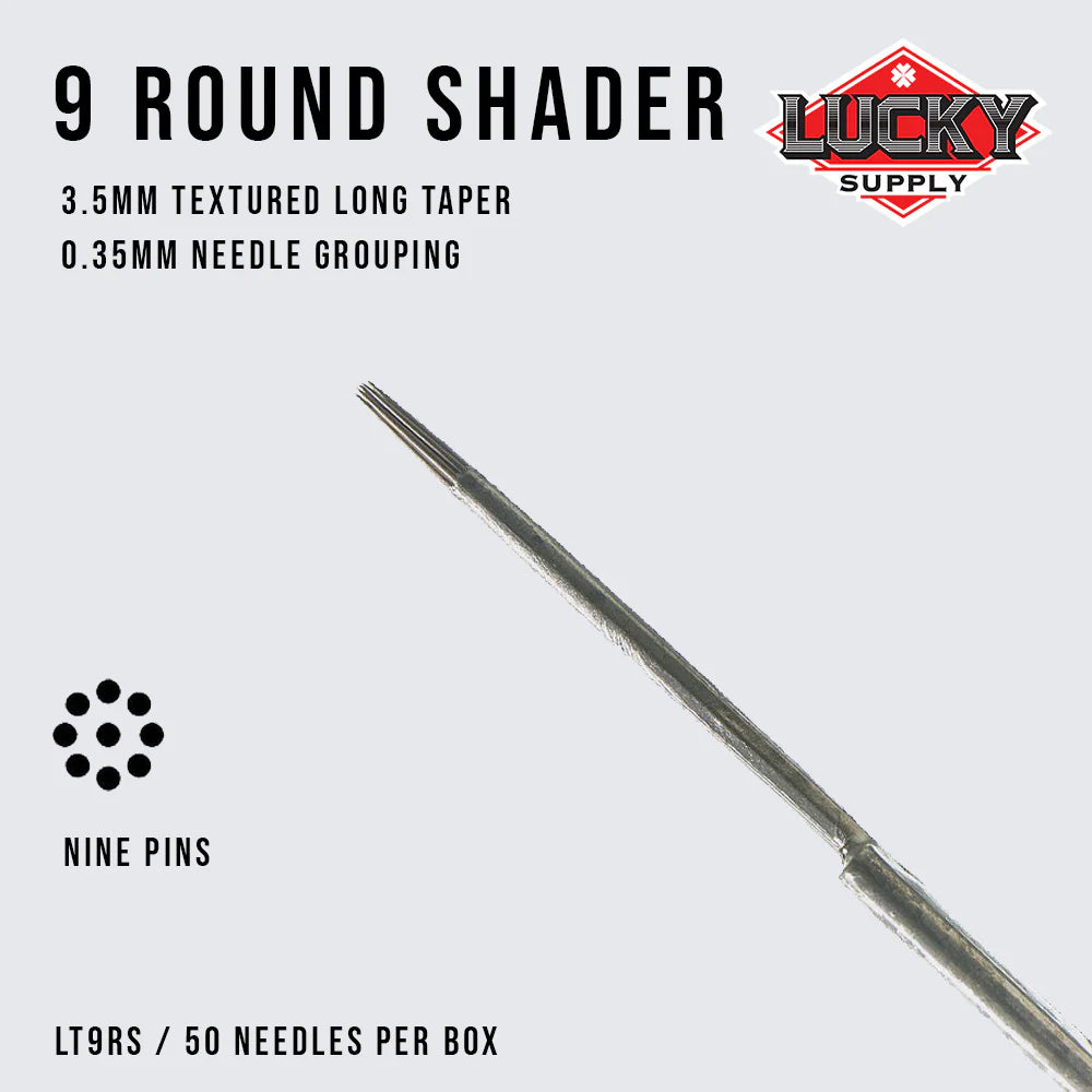 LUCKY SUPPLY- ROUND SHADER NEEDLES - PICK SIZE-4