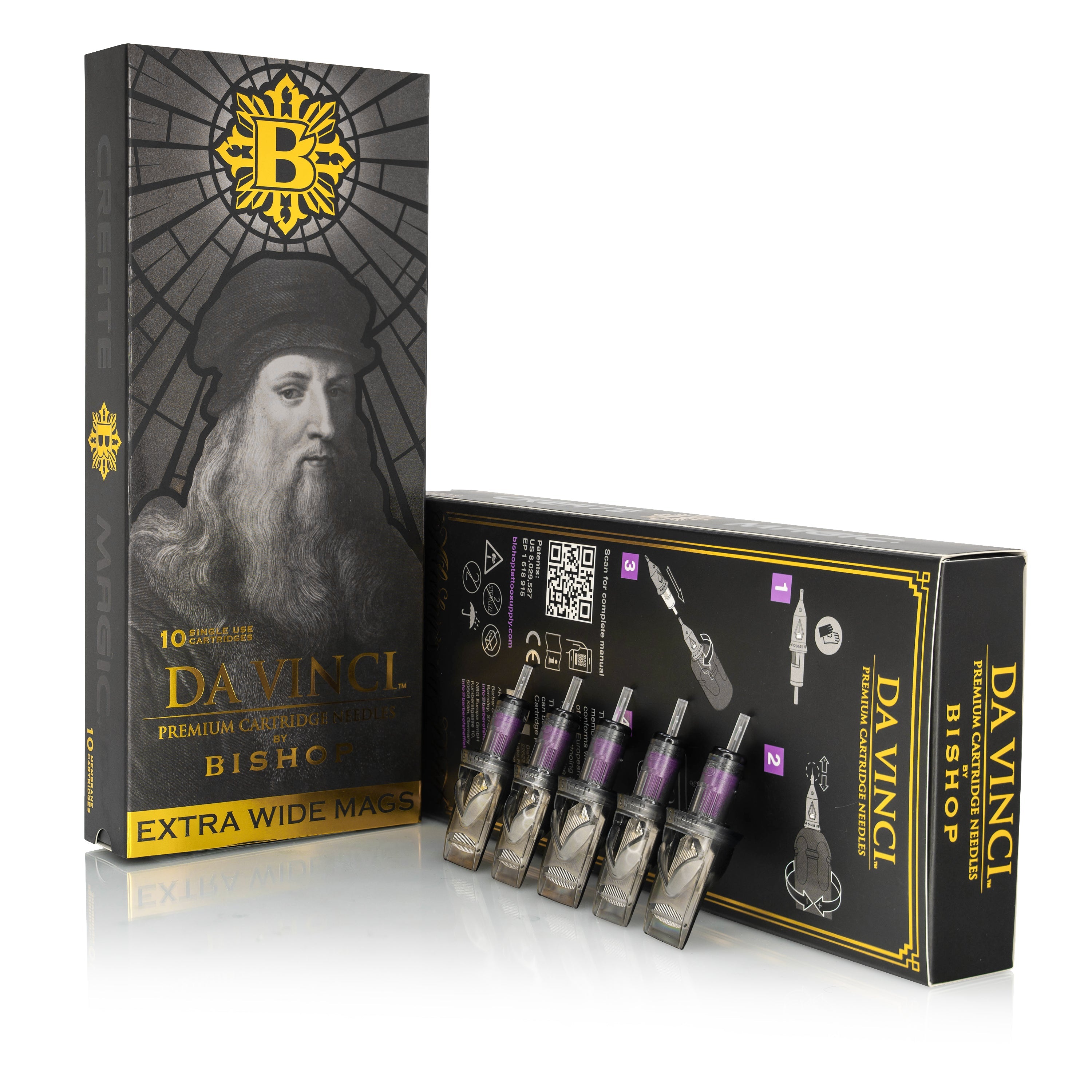 Da Vinci V2 Cartridges - Wide Magnum Long Taper