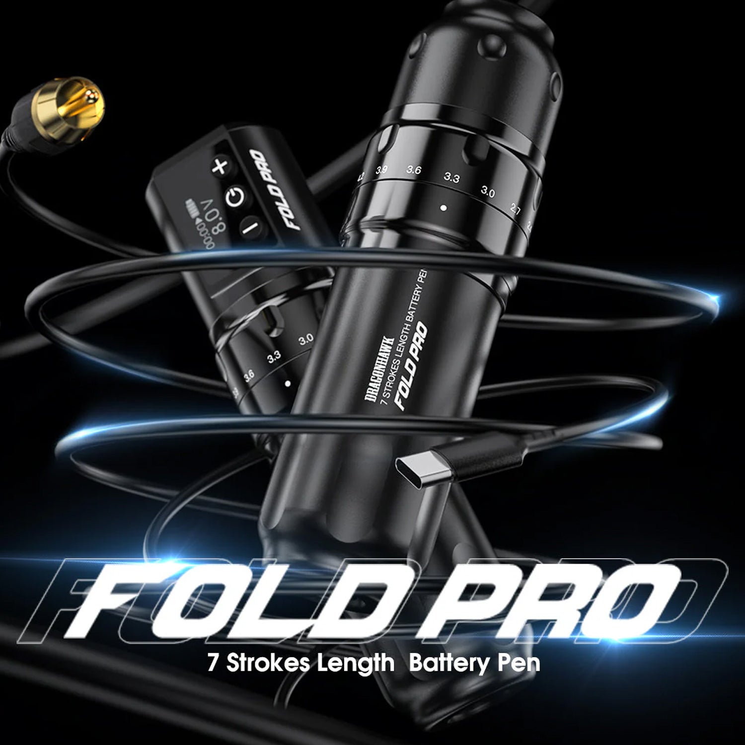 Dragonhawk Fold Pro Wireless Tattoo Pen Machine-6
