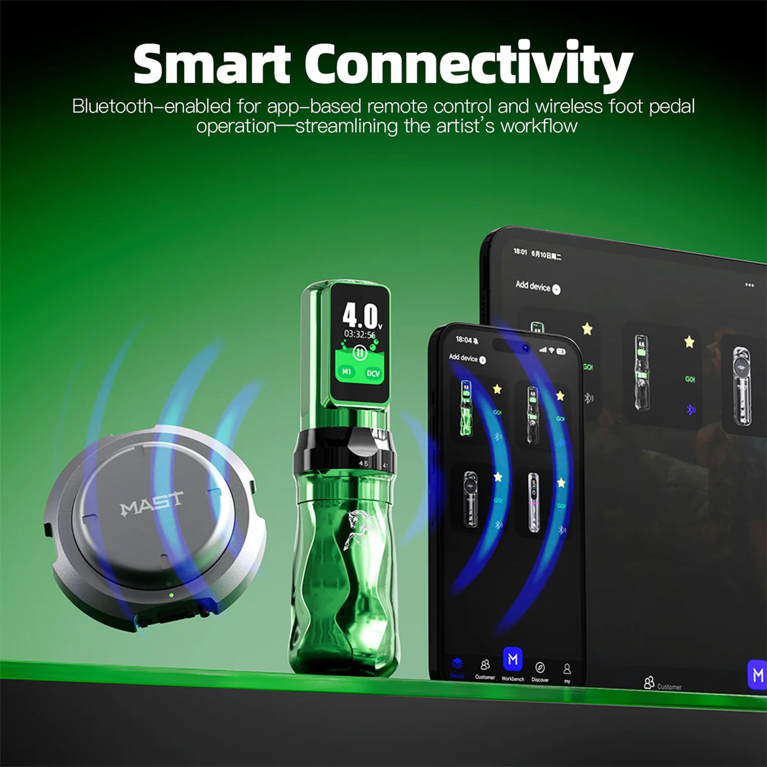 Dragonhawk Mast Fold Pro Year of the Horse Edition Wireless Tattoo Pen Machine-11