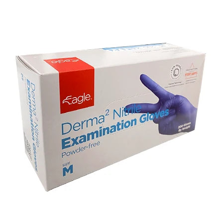 NITRILE DISPOSABLE GLOVES - DERMA2 200 COUNT