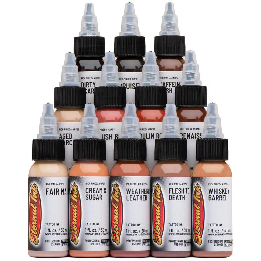 Eternal Ink Rich Pineda Flesh to Death Tattoo Ink Set (12ct) 1oz-2