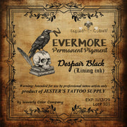 N'EVERMORE TATTOO INK DESPAIR BLACK 4OZ