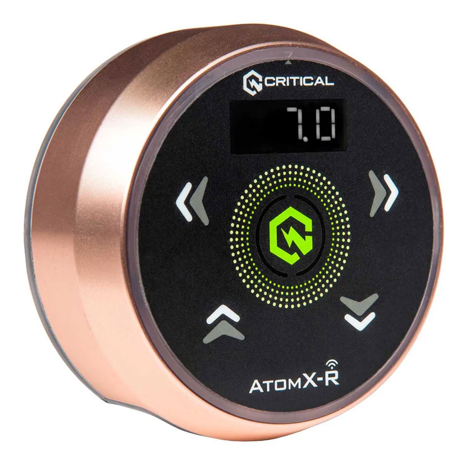 AtomX-R Power Supply Rose Gold with Black Overlay and Rose Gold CXP19 Wireless Foot Switch Bundle-3