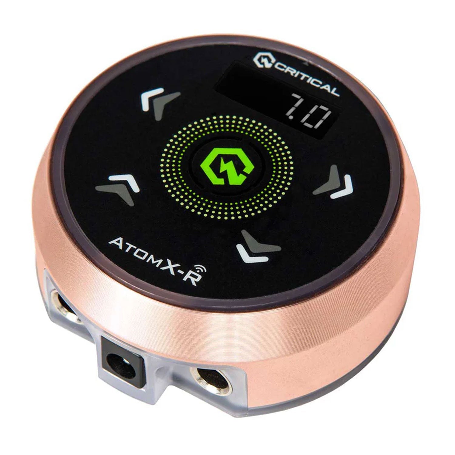 AtomX-R Power Supply Rose Gold with Black Overlay and Rose Gold CXP19 Wireless Foot Switch Bundle-6