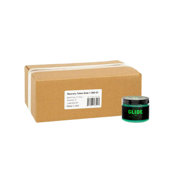 Recovery Tattoo Glide — 6 fl oz Jar - single or case of 12-4