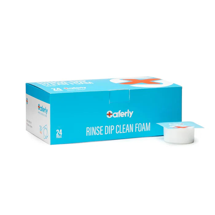 SAFERLY RINSE CAPS WITH FOAM -BOX OF 24-1