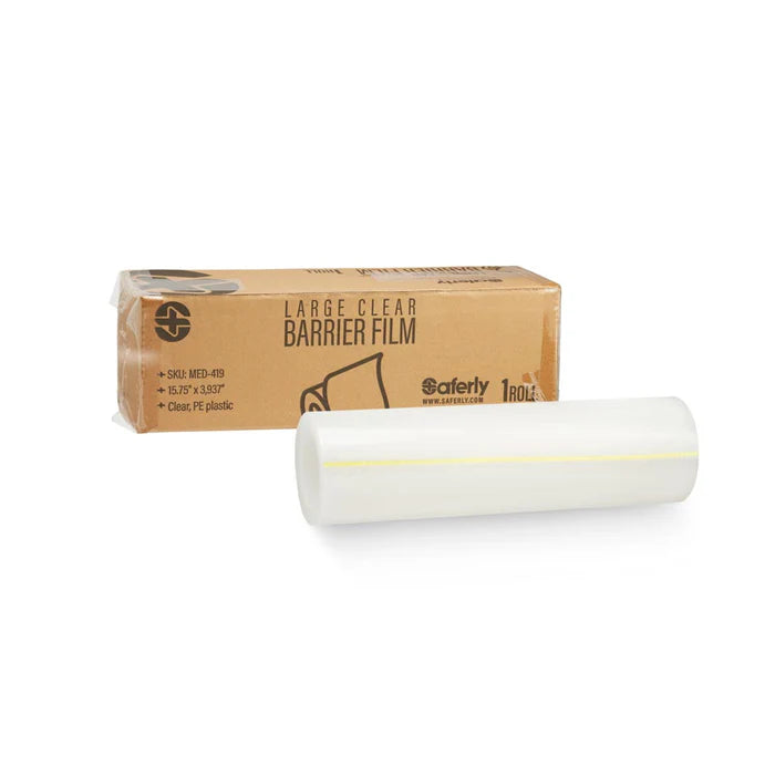 Saferly Medical Clear Barrier Film — 15.75” x 3,937” — One Roll-1
