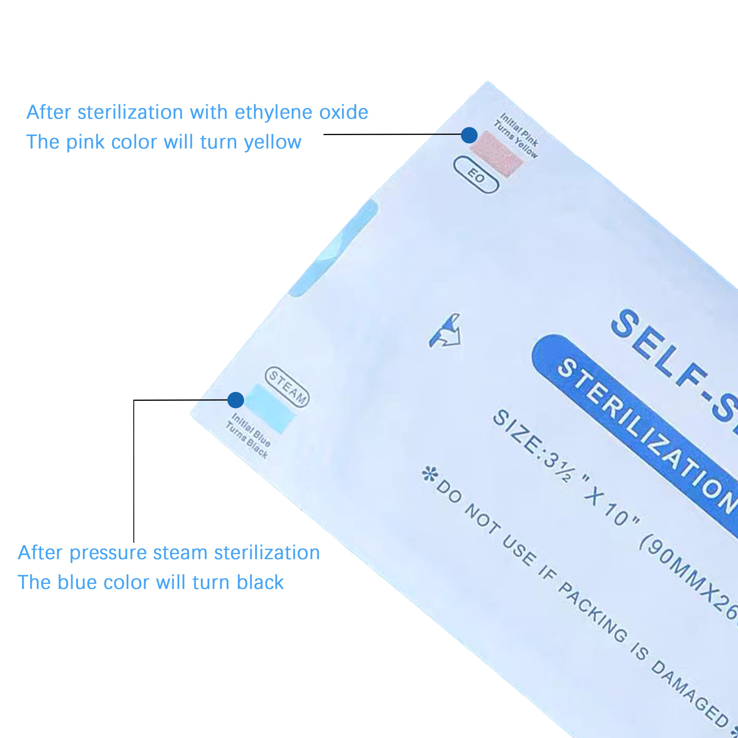 SELF SEALING STERILIZATION AUTOCLAVE POUCHES -JESTERS TATTOO SUPPLY - PICK SIZE-2