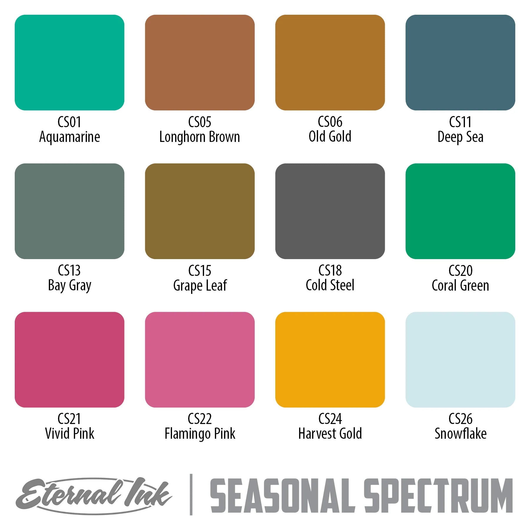 ETERNAL INK - SEASONAL SPECTRUM TATTOO INK SET-3