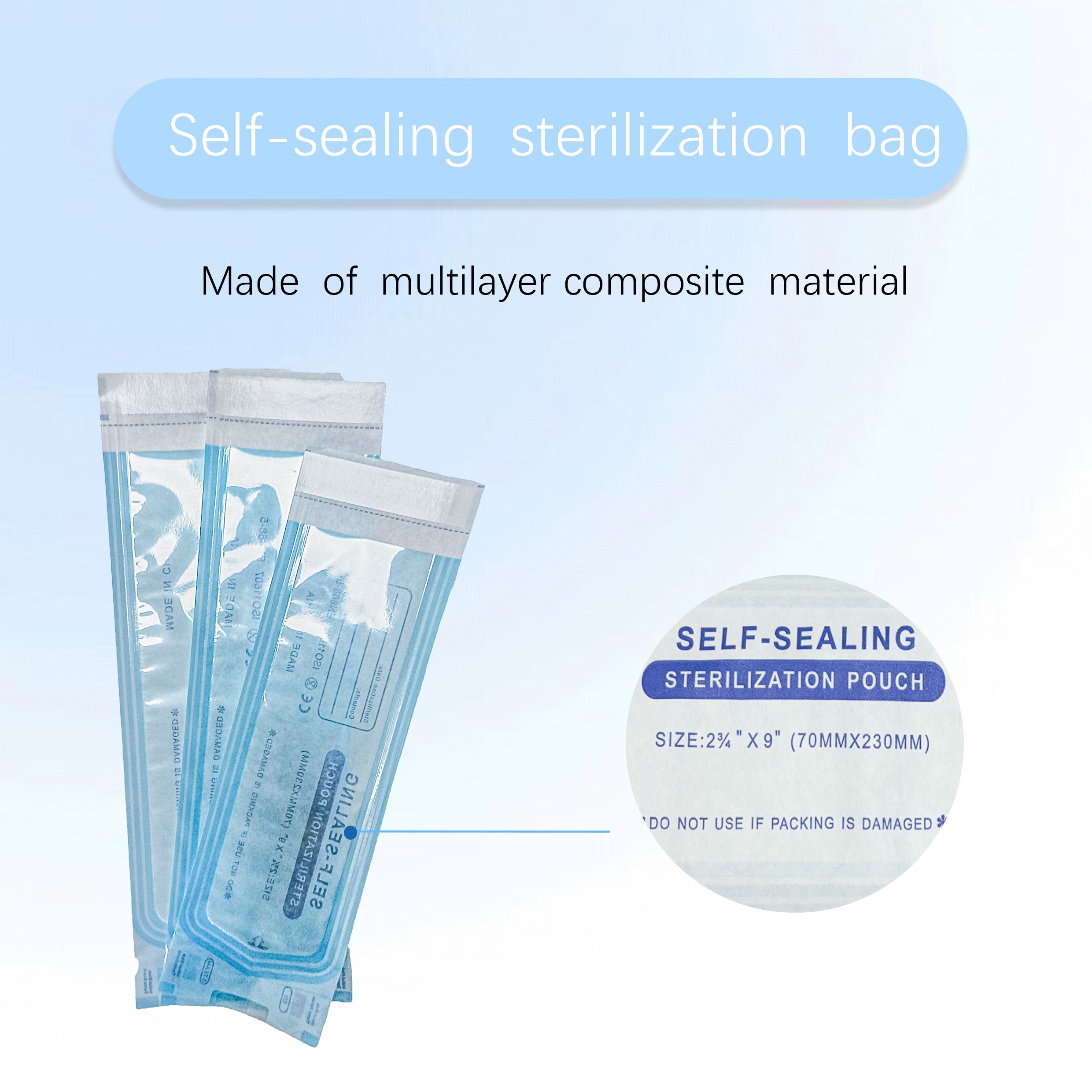 SELF SEALING STERILIZATION AUTOCLAVE POUCHES -JESTERS TATTOO SUPPLY - PICK SIZE-4