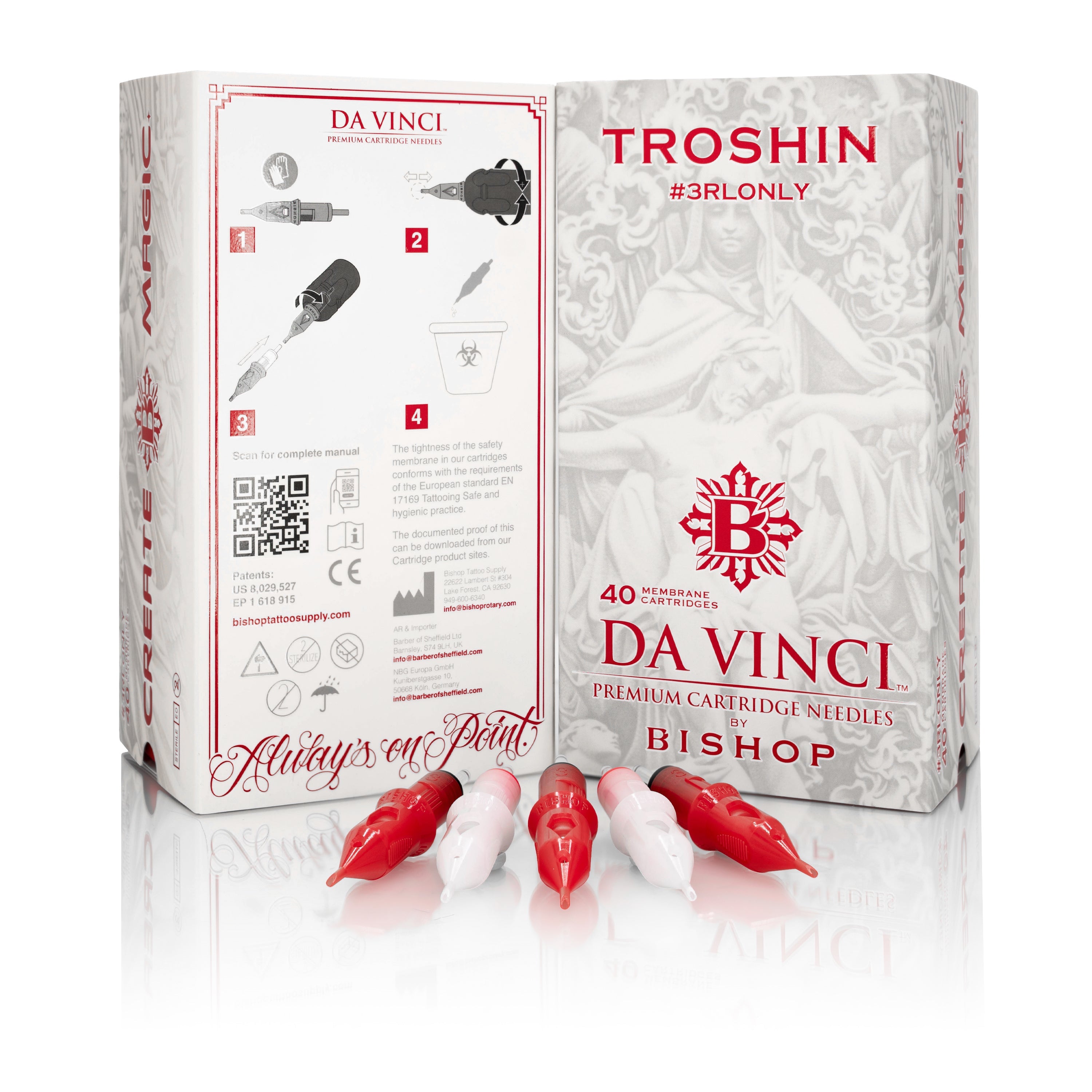 Da Vinci V2 Troshin - #3RLONLY Cartridges - 40pcs