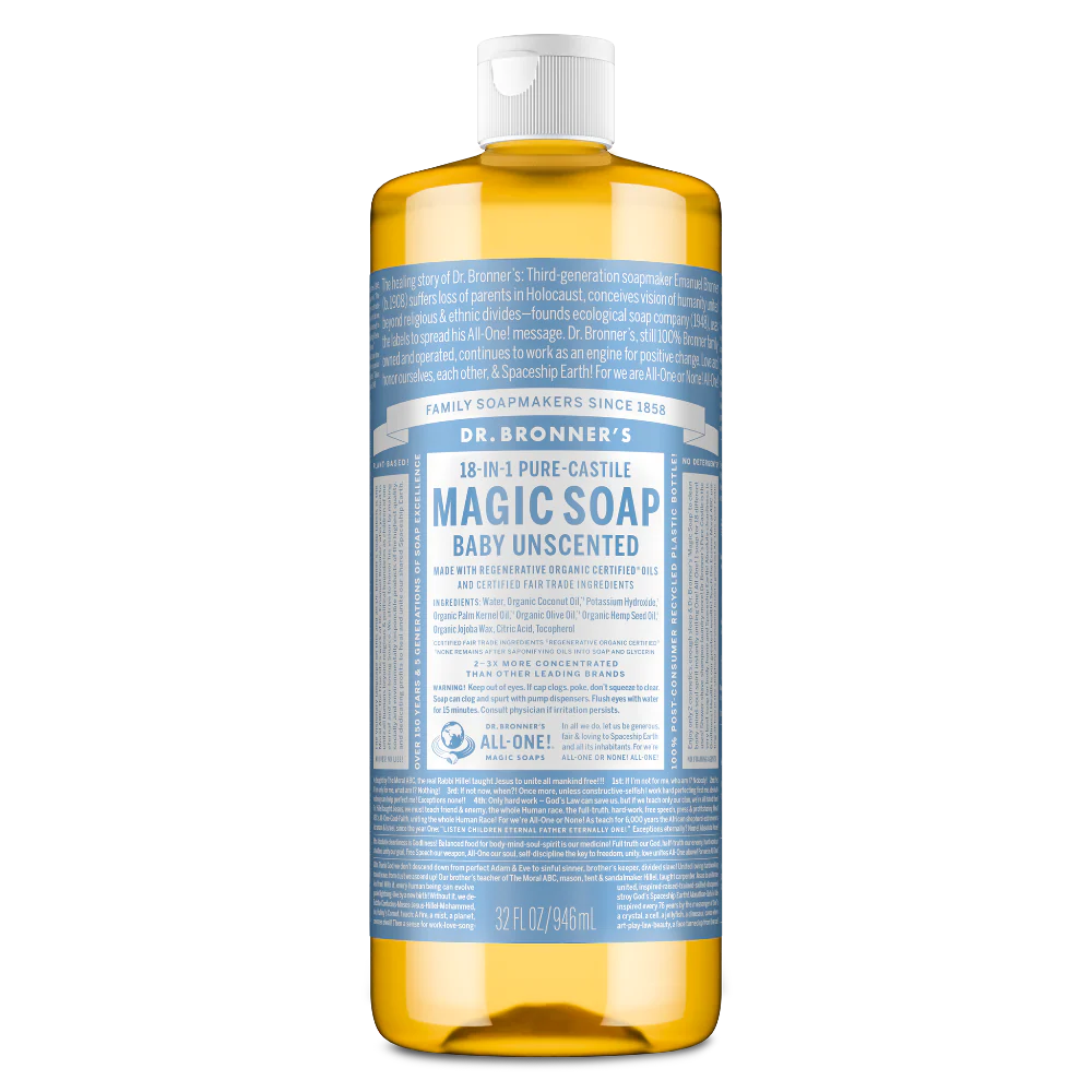 Dr. Bronner's Magic Soaps Unscented Baby-Mild Pure-Castile Soap-1
