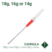 CANNULA PIERCING NEEDLE BY JESTERS TATTOO SUPPLY - PICK SIZE