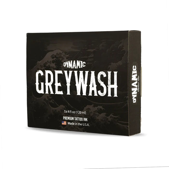 DYNAMIC GREYWASH TATTOO INK SET WITH MIXING SOLUTION 5 BOTTLES 4OZ-3