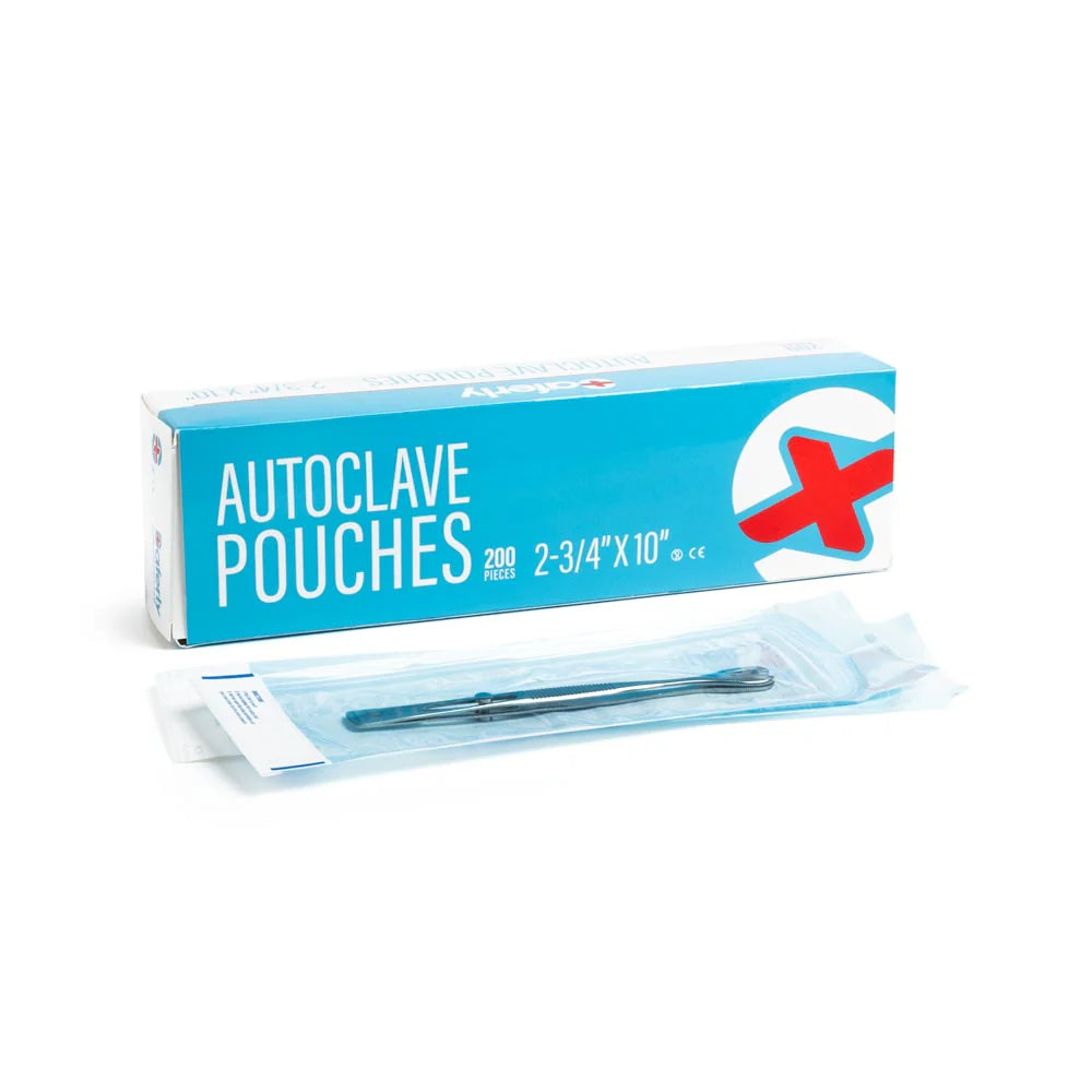 SAFERLY STERILIZATION SELF SEAL AUTOCLAVE POUCH 2-3/4 X 10"-1