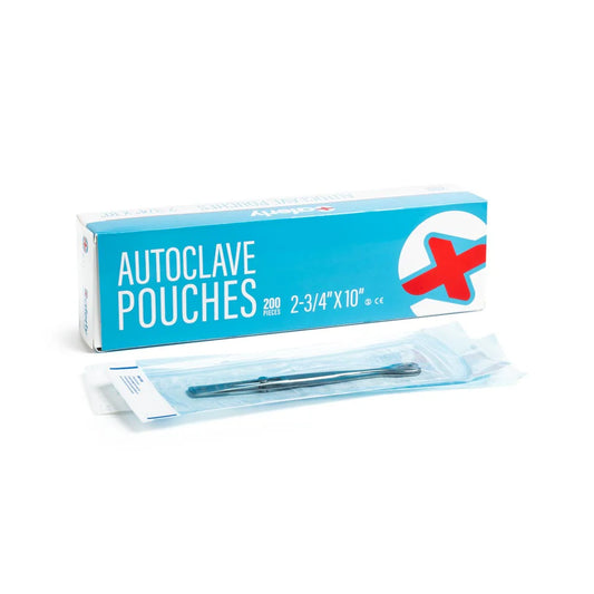 SAFERLY STERILIZATION SELF SEAL AUTOCLAVE POUCH 2-3/4 X 10"