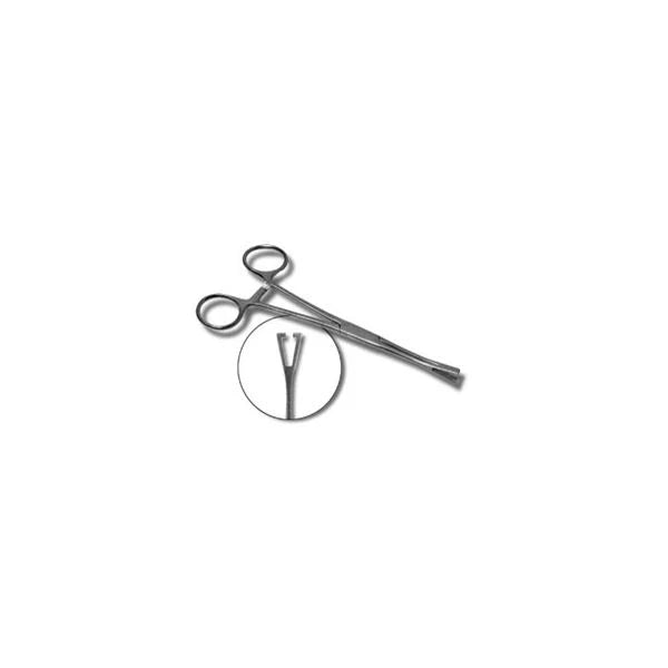 MINI PENNINGTON 6" SLOTTED STEEL FORCEPS-1