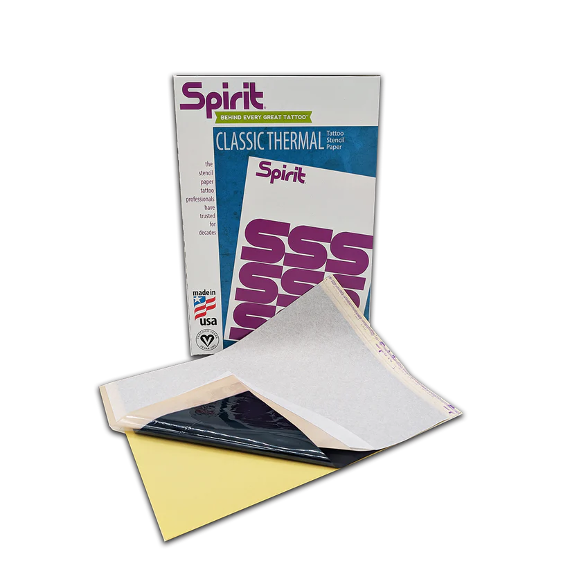 Spirit Original Tattoo Thermal Image Copier Paper 100 Sheets- PICK SIZE-2