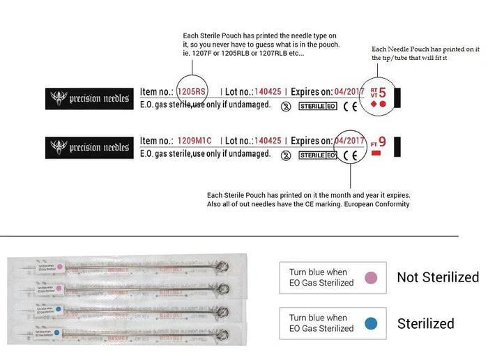 PRECISION MAGNUM NEEDLE ON BAR TATTOO NEEDLES — Choose Your Size and Grouping — Price Per Box-7